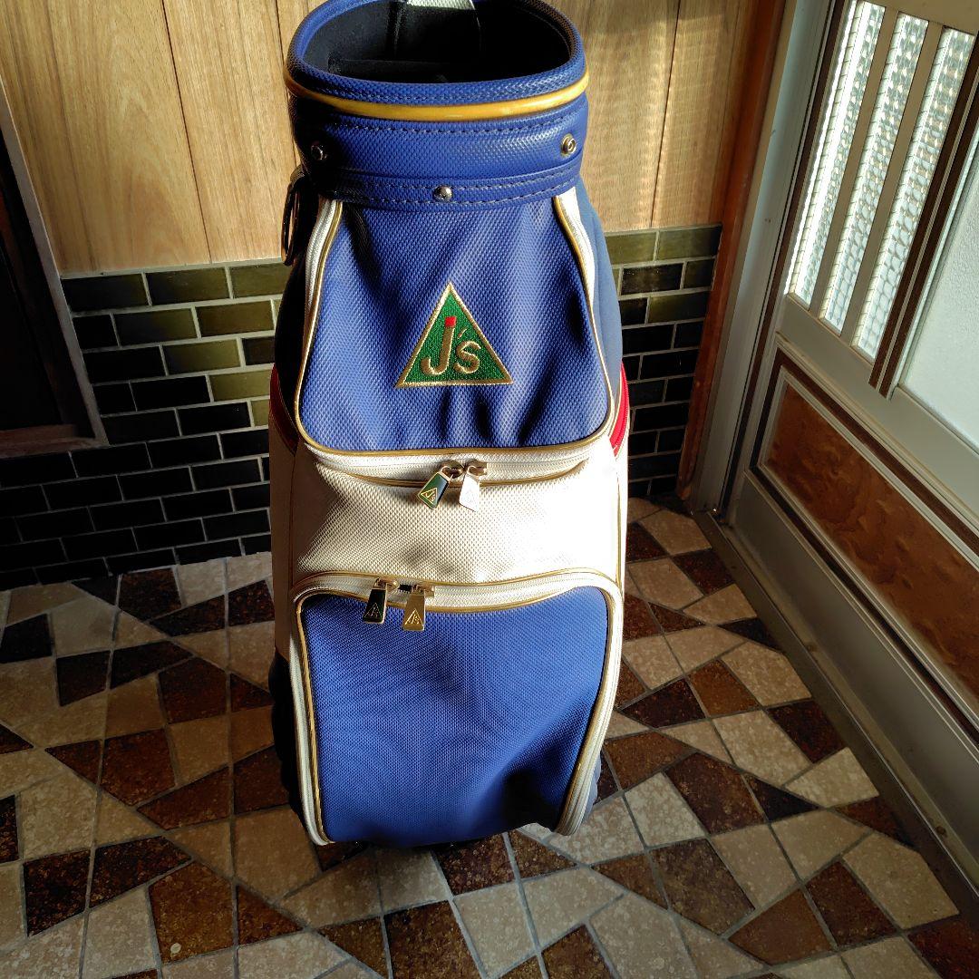 Js'ゴルフバッグ 太陽デザイン 合成皮革 #ジャンボ尾崎 キャディバッグ