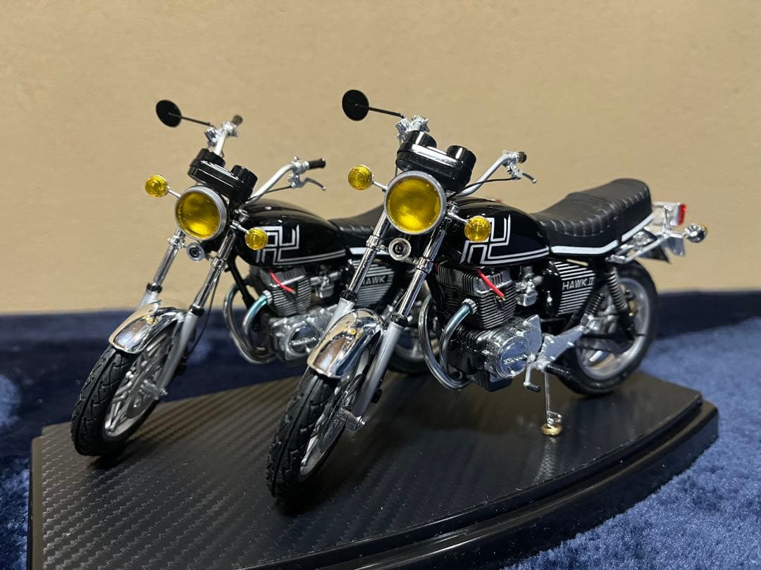 『m.』HONDA HAWK II プラモデル完成品（マイキーバブ仕様）