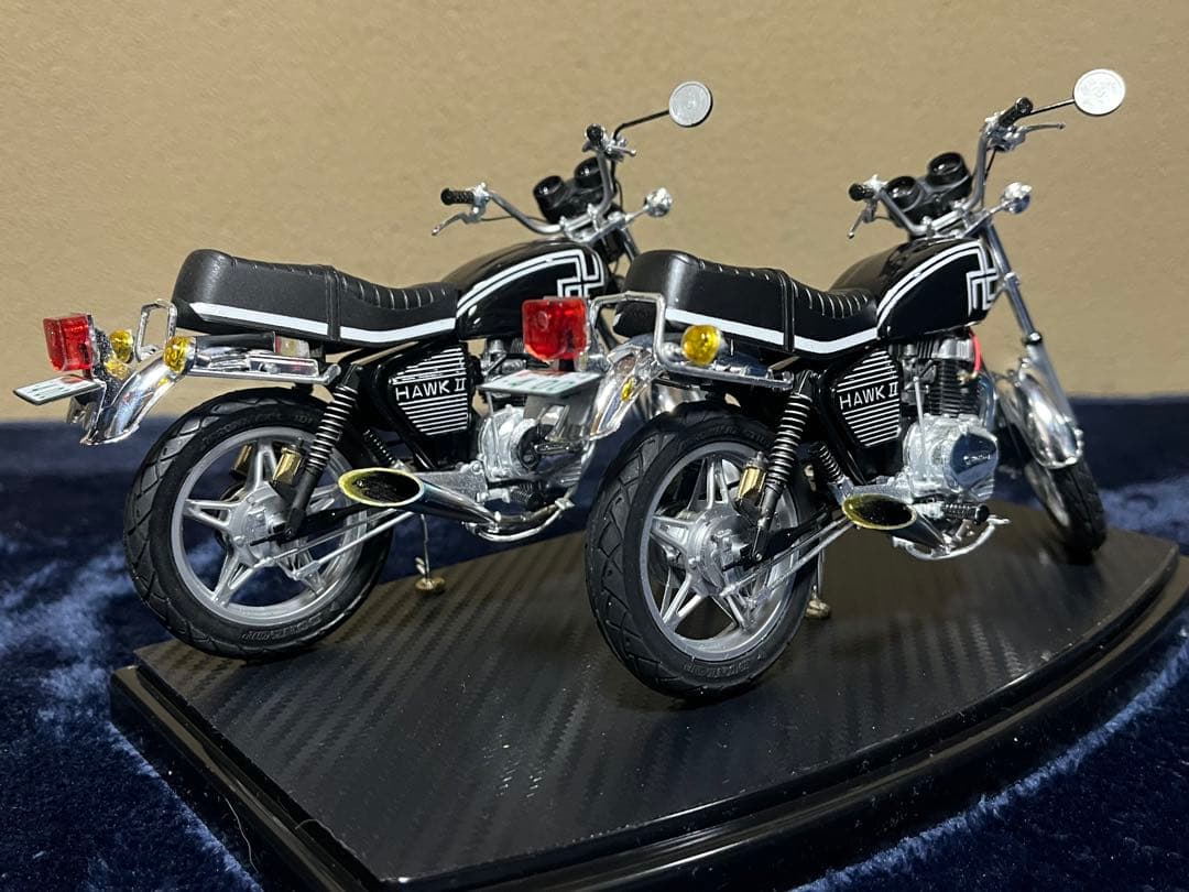 『m.』HONDA HAWK II プラモデル完成品（マイキーバブ仕様）