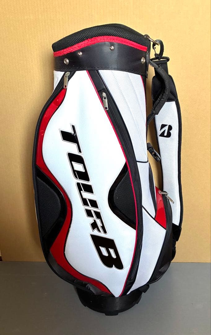 ブリヂストン TOUR B キャディバッグ （ホワイト/レッド）