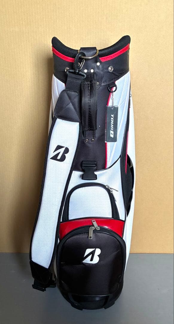 ブリヂストン TOUR B キャディバッグ （ホワイト/レッド）
