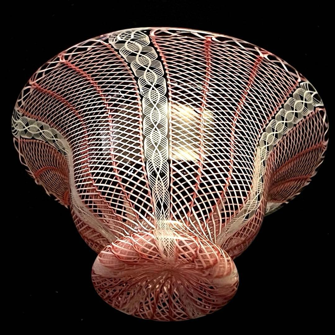 ムラーノ　ヴェネチアングラス　ボウル コンポート　置物　大きめ！