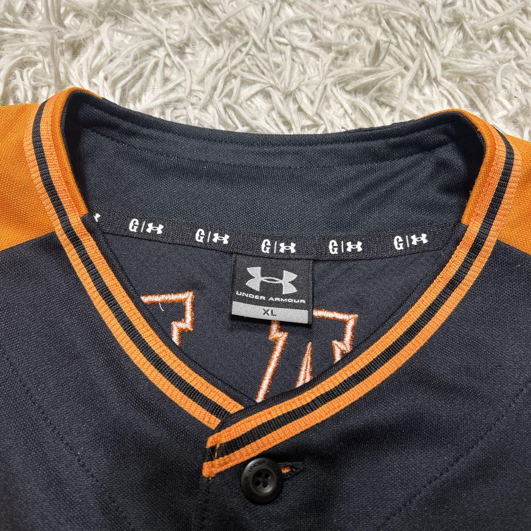 アンダーアーマー　NPB 読売巨人　丸　刺繍　2019橙魂 ユニフォーム　XL