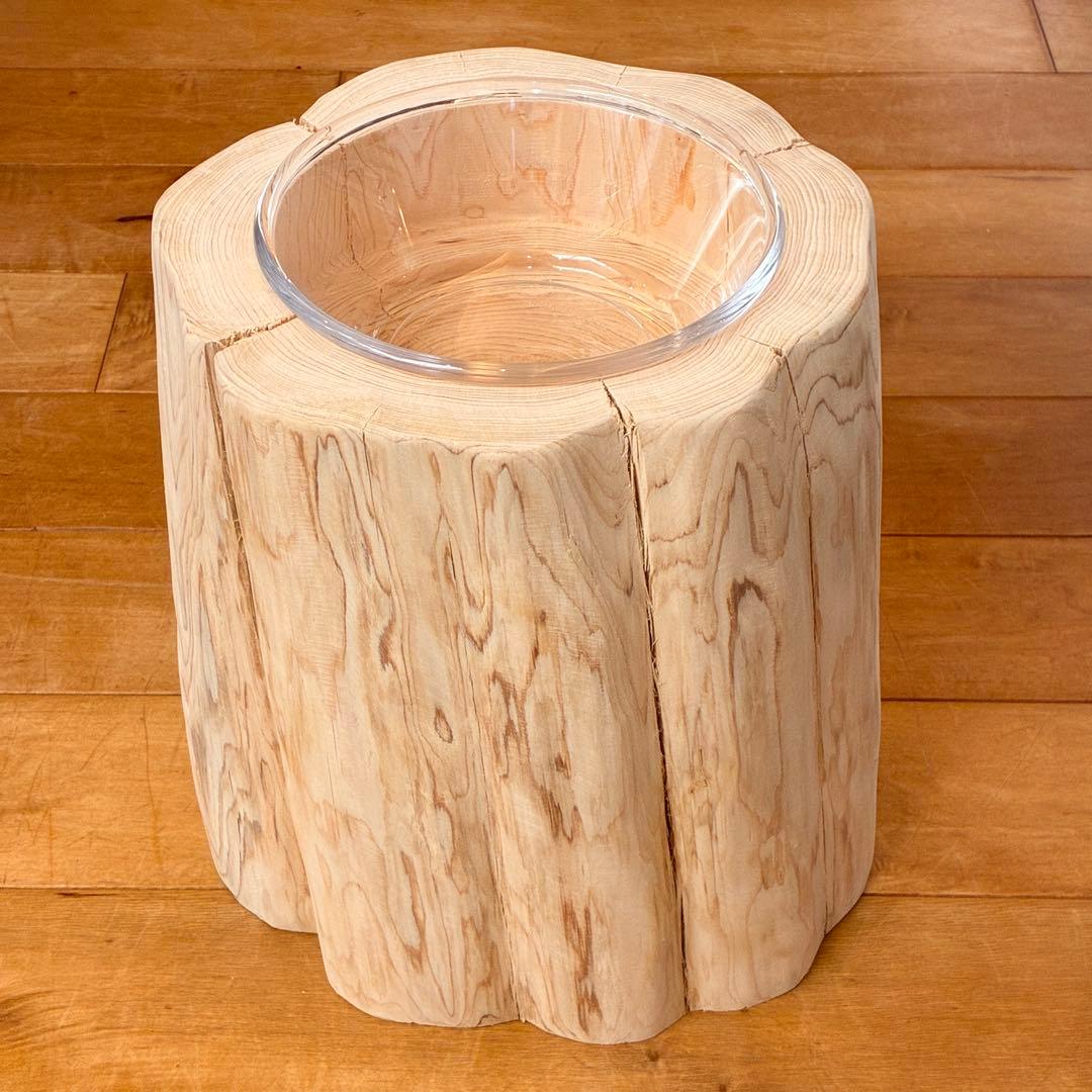 【Pet Table Hinoki】　犬用食器台　No.1479