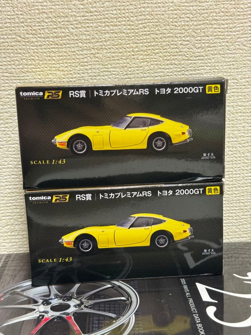 トミカ RS賞 トヨタ 2000GT 黄色 1:43 x2 台