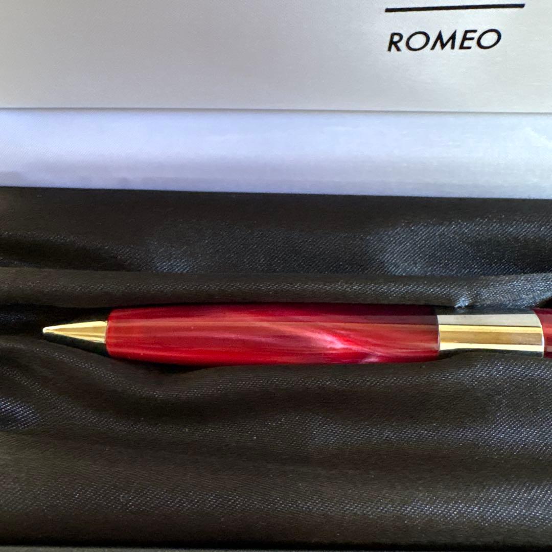 ロメオ 伊東屋 ROMEO Ｎｏ．３ボールペン 太軸 イタリアンレッド Ｒ161
