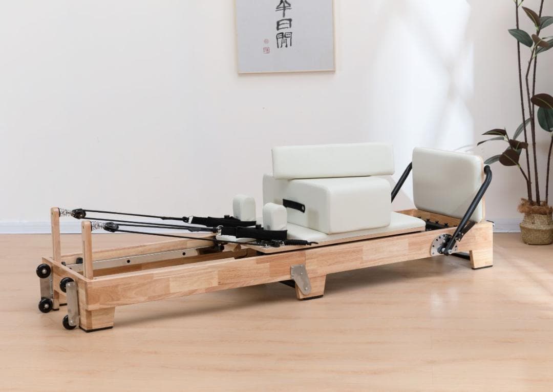 「入荷完了、すぐに発送可能」ウッドフォルダブルピラティスリフォーマー セット