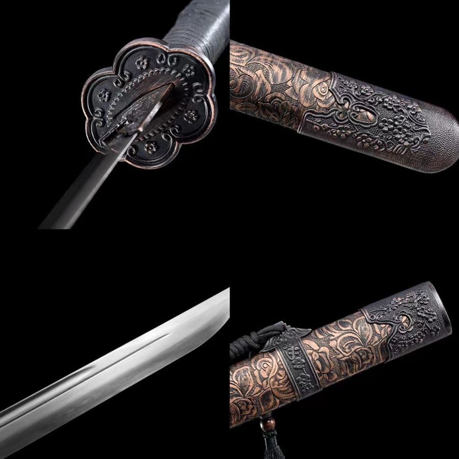 武具　刀装具　日本刀　模造刀　居合刀  梅の青刀