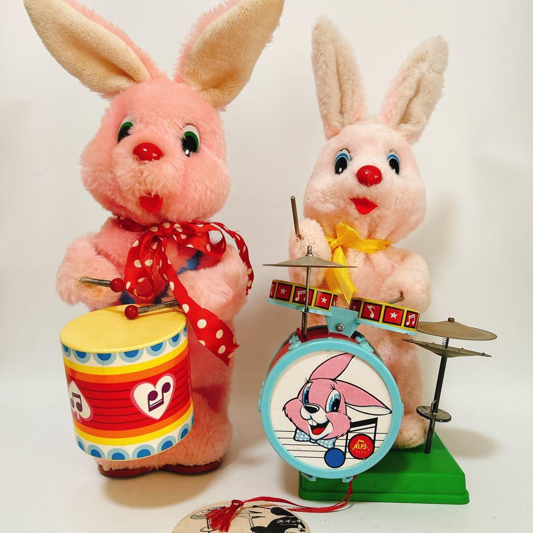 動作確認済み ALPS リズムウサちゃん 昭和レトロ ドラマー