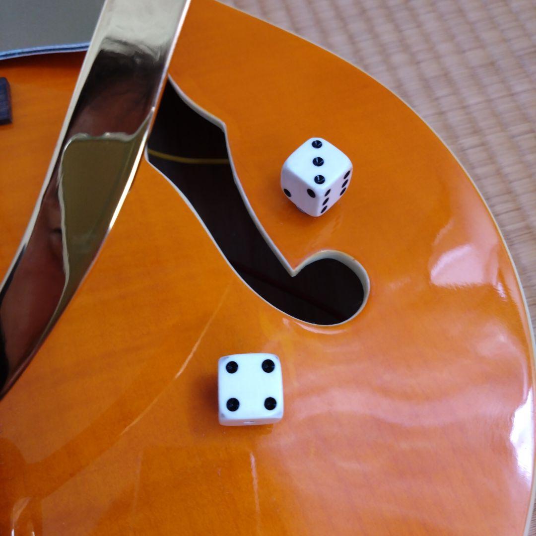 価格交渉ご自由に!オレンジ　フルアコ　ギター