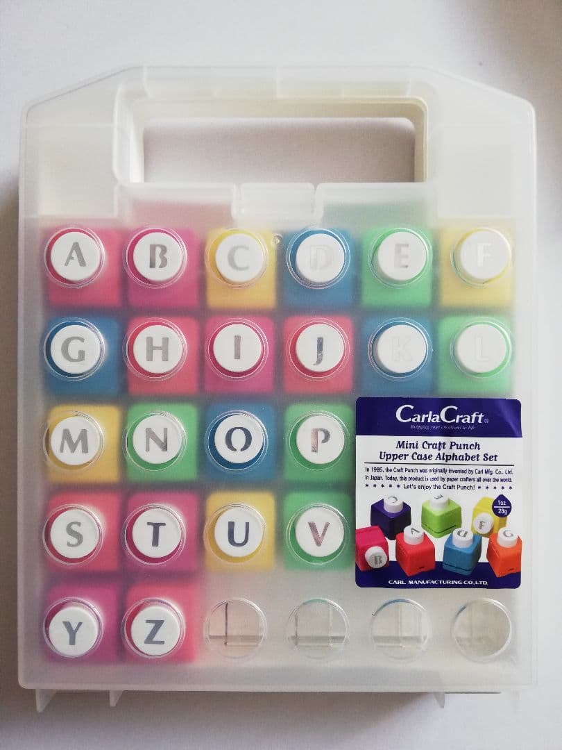 カーラクラフト アルファベット＆数字セット クラフトパンチ