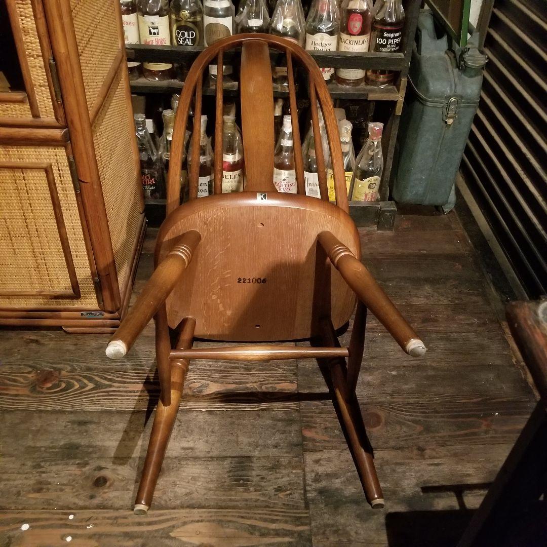 希少　飛弾産業　ヴィンテージ　キツツキ　穂高　シリーズ　ボウバック　チェア