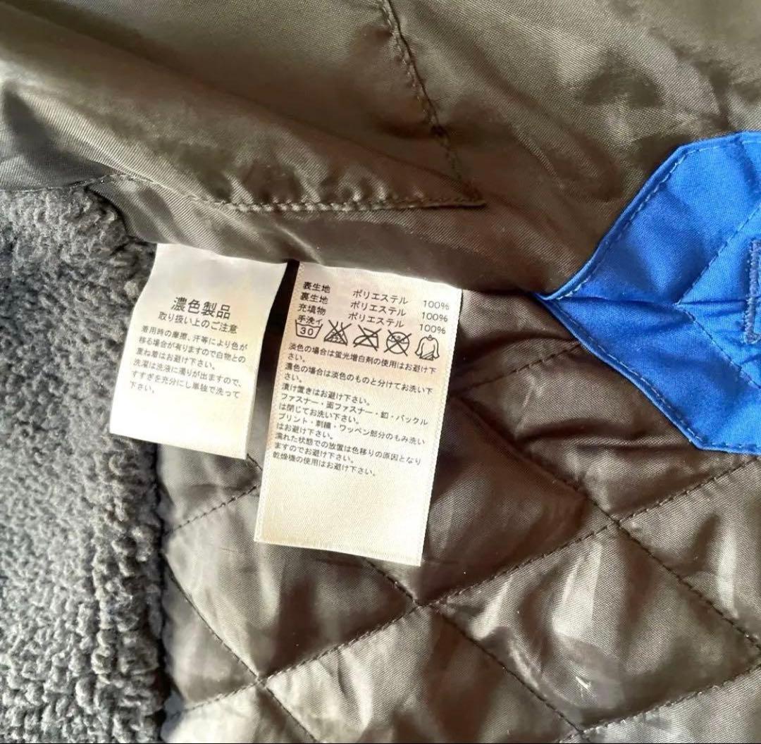 adidasベンチコート　ロングコート　青