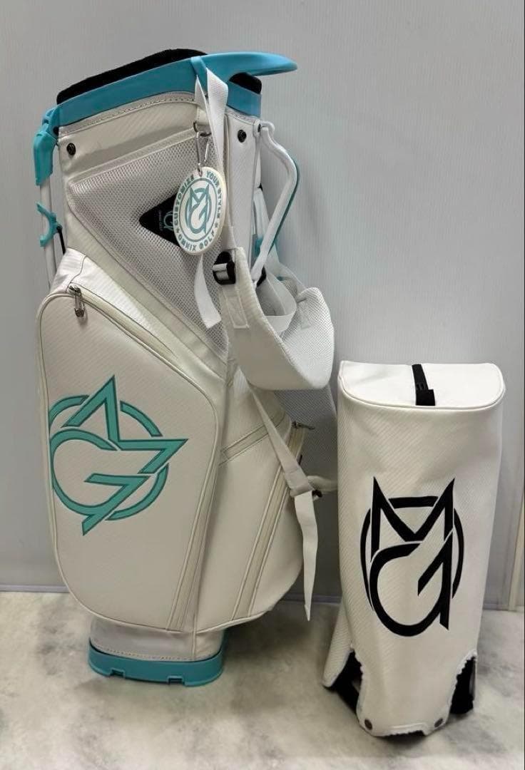 希少 OMNIX GOLF キャディバック ホワイト 8.5型