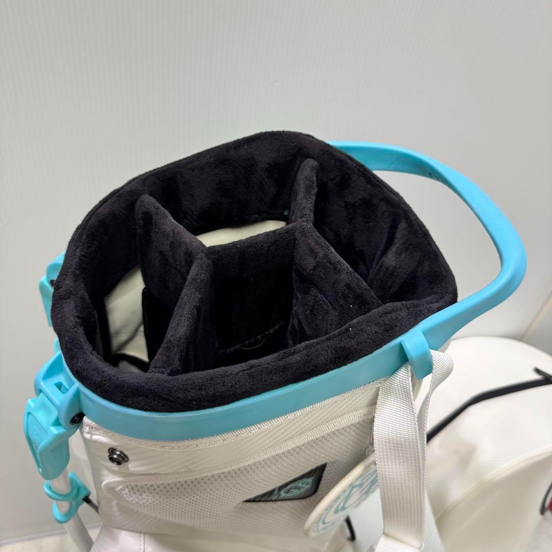 希少 OMNIX GOLF キャディバック ホワイト 8.5型