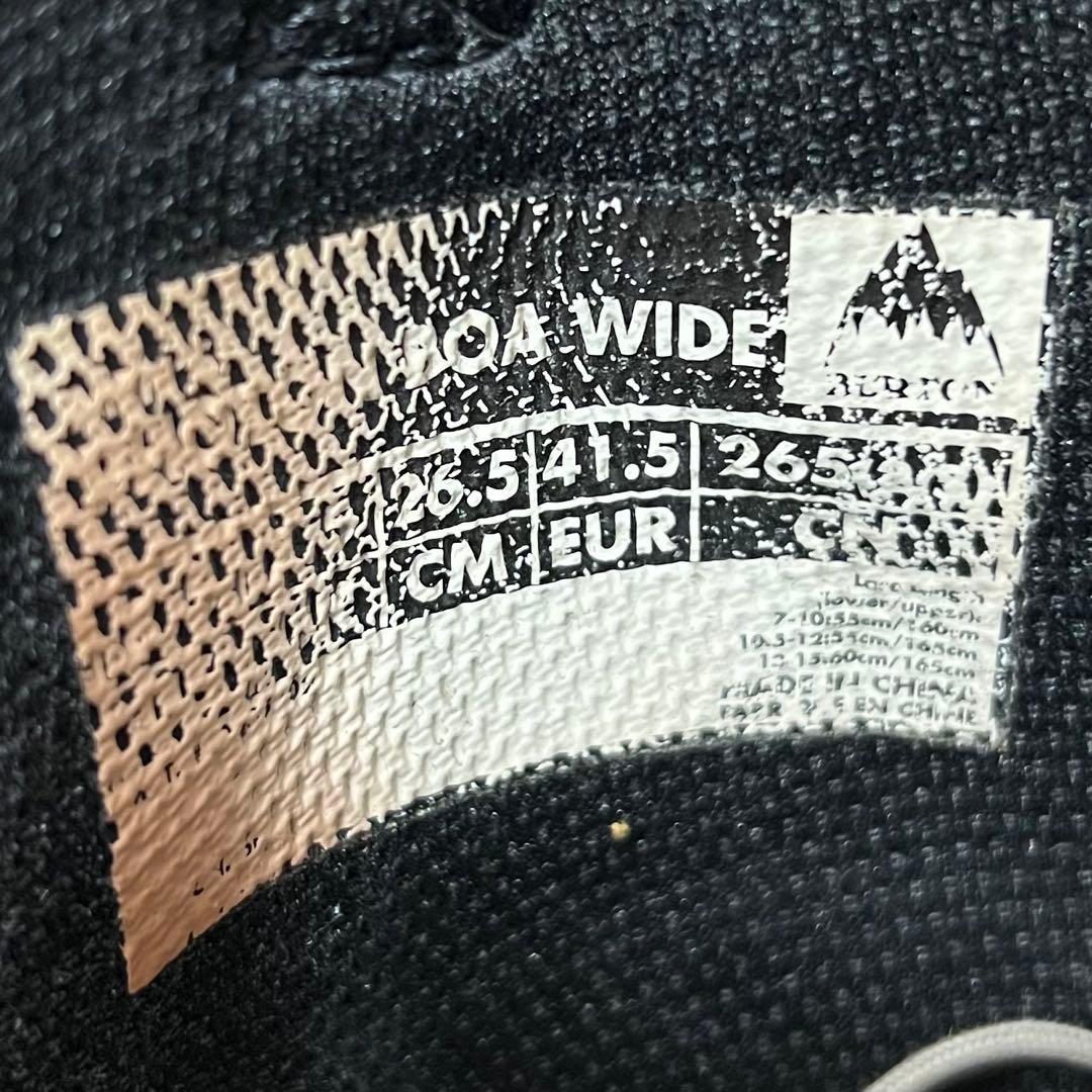 【即日発送】BURTON スノボPHOTON BOA WIDE 26.5cm