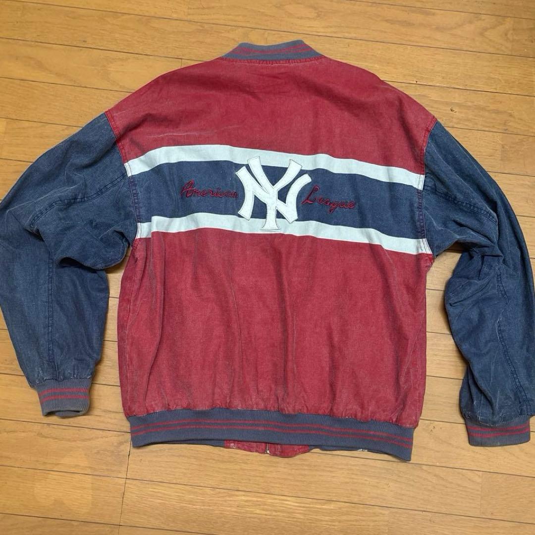 90s ビンテージmirage MLB ヤンキース スタジャン ジャケット 希少