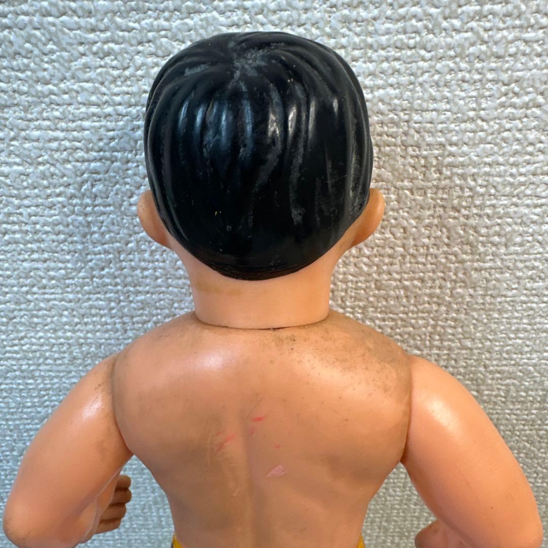 当時物 タイガーマスク 梶原一騎 辻なおき ソフビ 中嶋製作所 面とれ 25cm