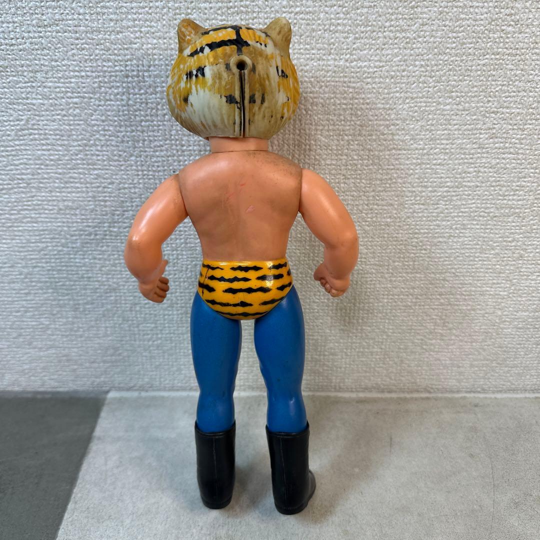 当時物 タイガーマスク 梶原一騎 辻なおき ソフビ 中嶋製作所 面とれ 25cm