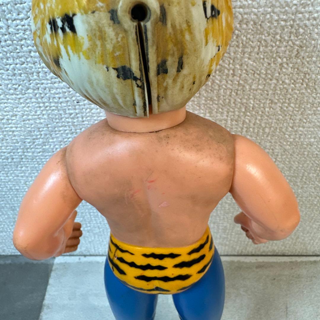 当時物 タイガーマスク 梶原一騎 辻なおき ソフビ 中嶋製作所 面とれ 25cm