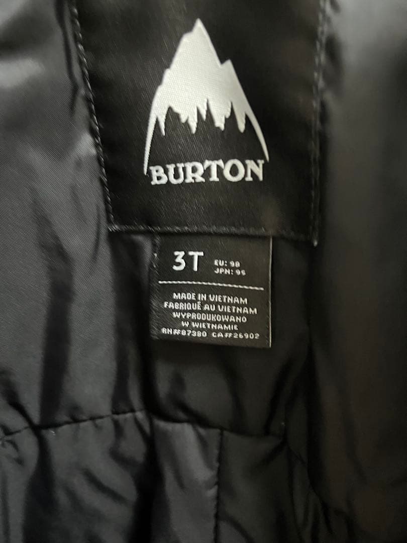 BURTON スノーボードウェア 3T ブラック