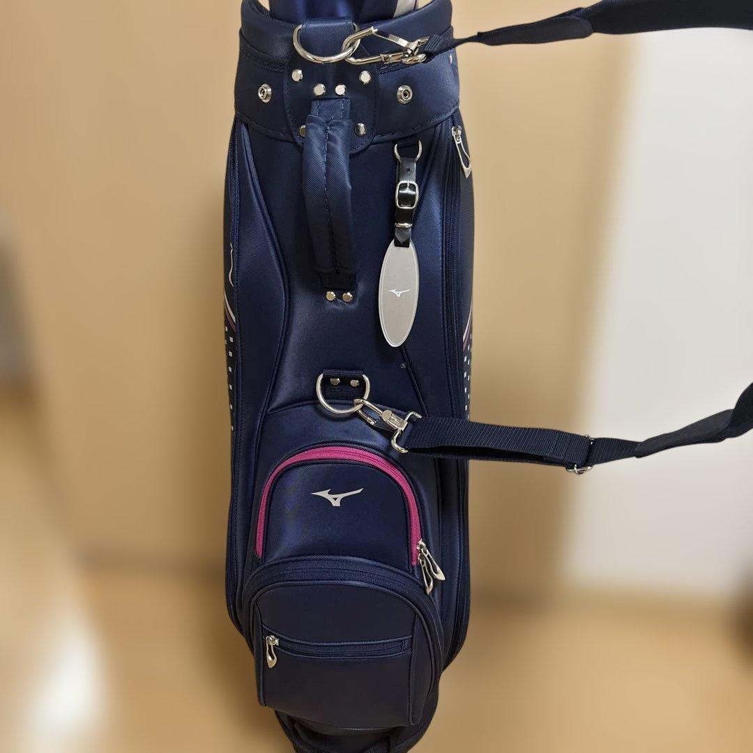 ミズノ　キャディバッグ　レディース　ヘッドカバー3点付き