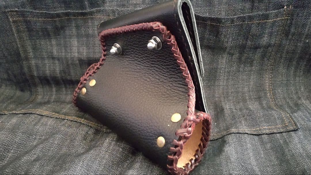 シゲ　牛本革　タモホルスター　左刺し　ホルダー　ヘチ釣り　落とし込み　チヌ