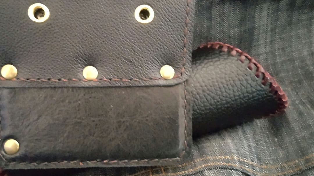 シゲ　牛本革　タモホルスター　左刺し　ホルダー　ヘチ釣り　落とし込み　チヌ