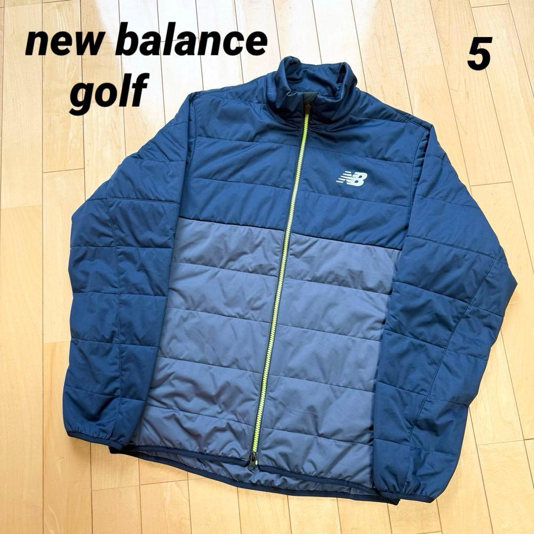 ニューバランスゴルフ 中綿 パデッド ジャケット ネイビー メンズ size5