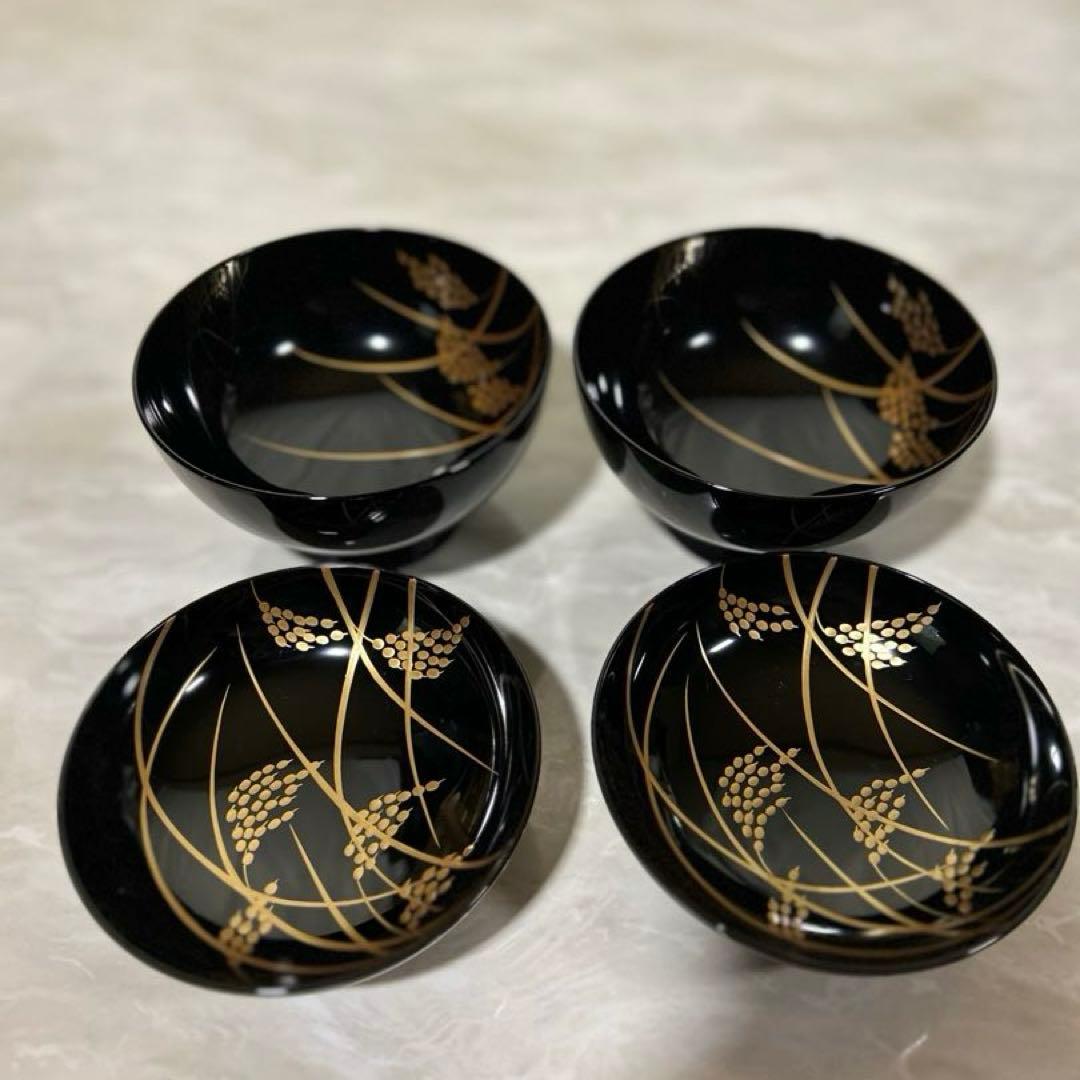 象彦　漆塗り　金蒔絵　蓋付椀　ふたつき　おわん　正月　祝い事　慶事