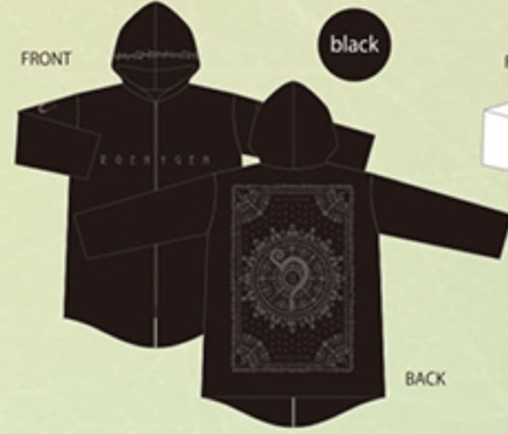 新品 HYDE ROENTGEN 薄手 パーカー 黒 Mサイズ