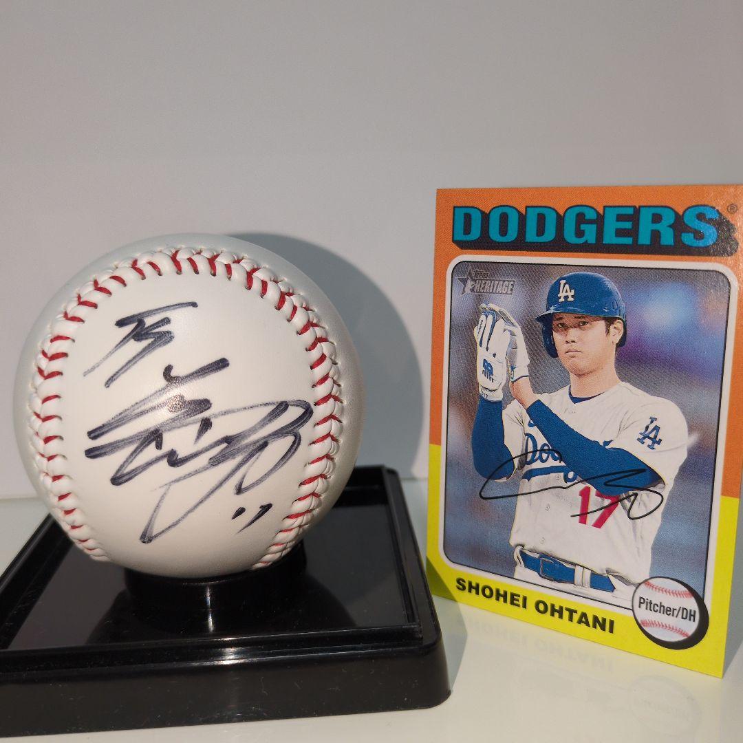 大谷翔平直筆サインボール、プリントサインカード