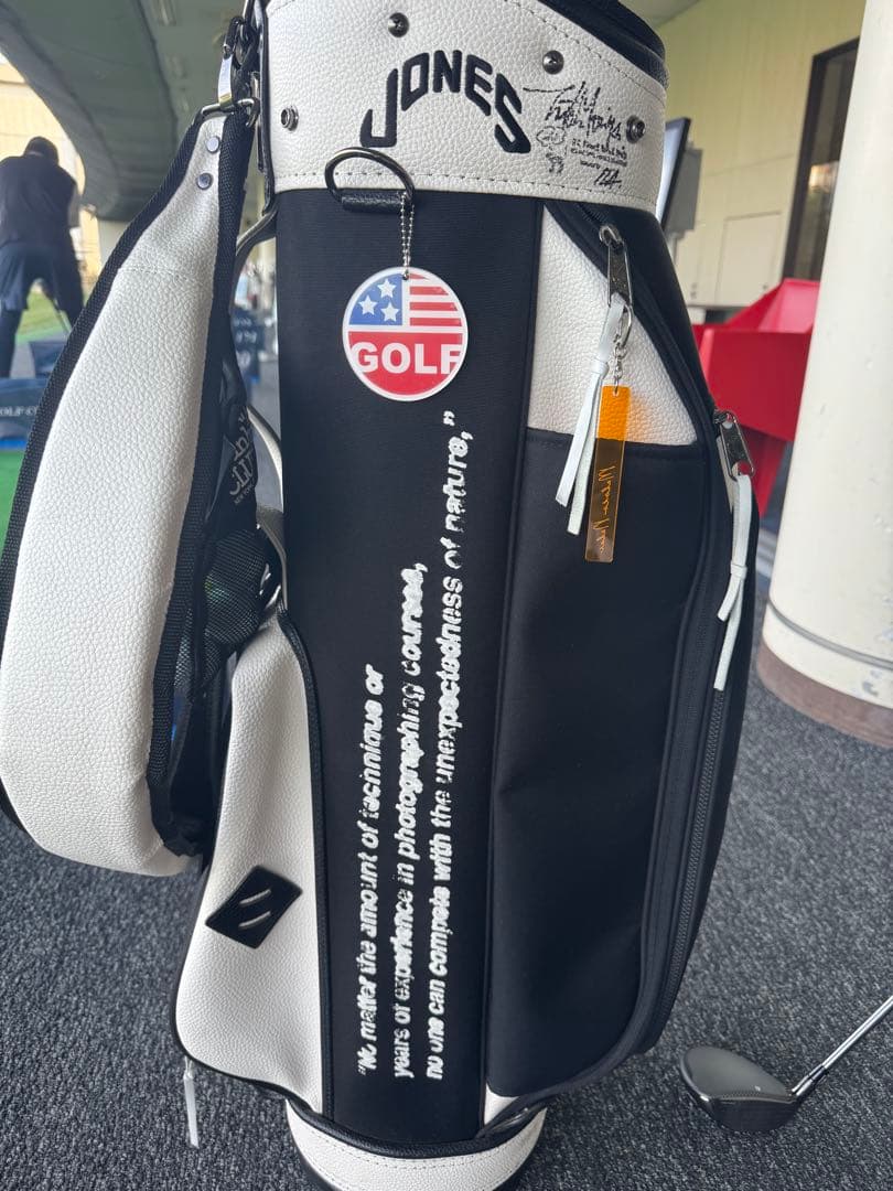 JONES Clubhouse ゴルフバッグ 黒・白希少レア