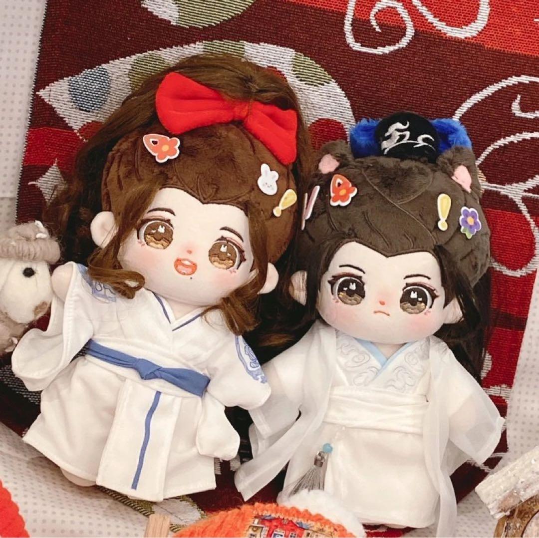 超レアな絶版品★陳情令 肖戦 王一博 魏無羨 藍忘機 20cm着せ替えぬいぐるみ