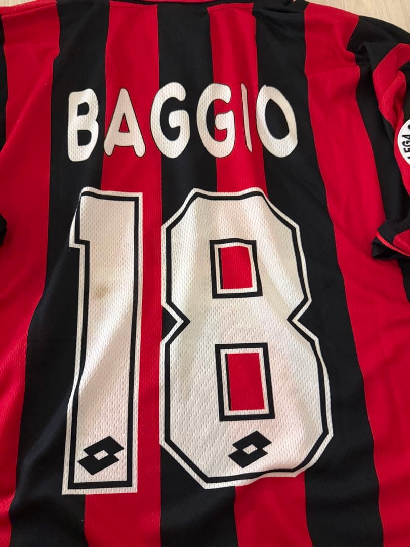 新品タグ付き　96-97 ミラン　バッジョ選手　ユニフォーム