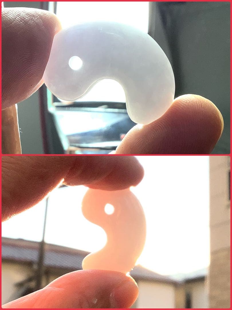 ✳白地肌*無垢物　超お買い得お値段設定‼️糸魚川翡翠勾玉　本物鑑定付15万円以上‼️
