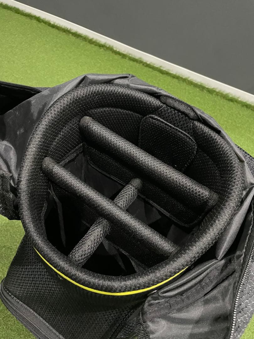 けん　Cleveland キャディバッグ 黒/黄