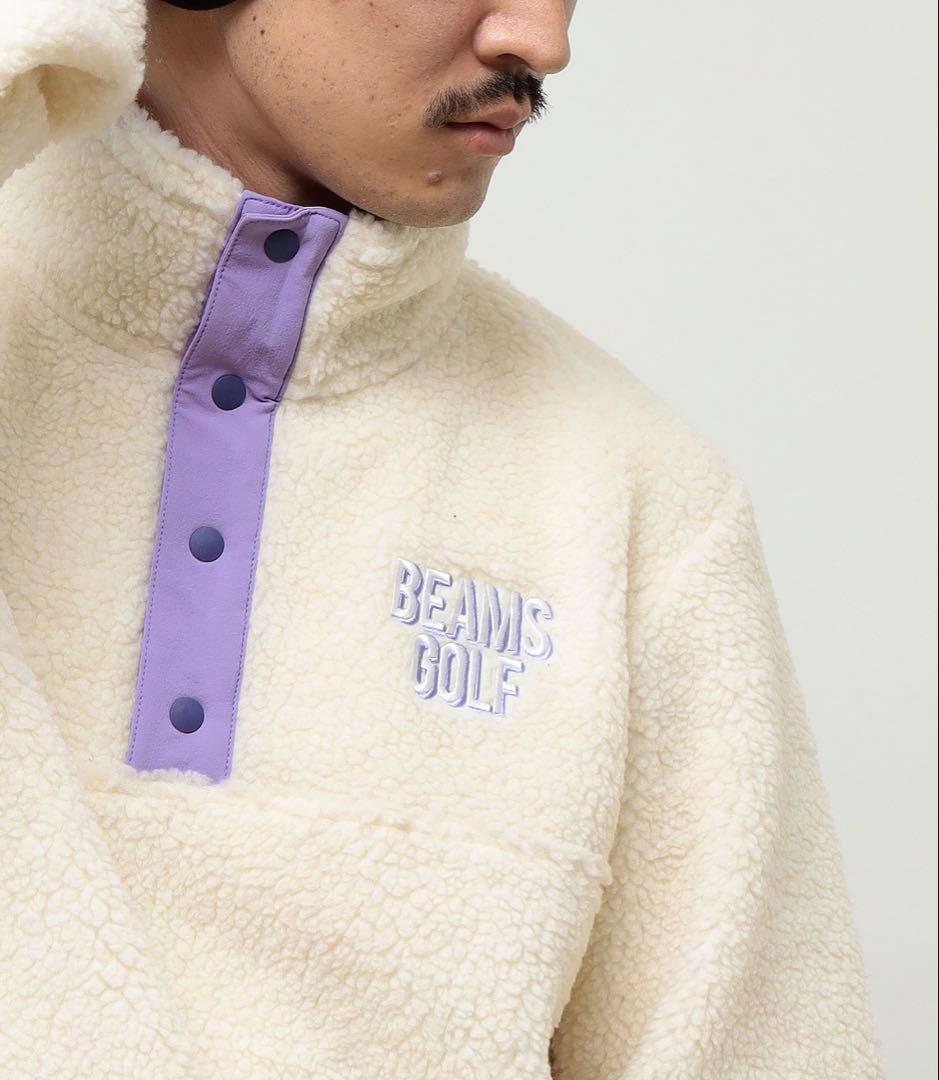 完売！極暖 BEAMS GOLF ボア スナッププルオーバー