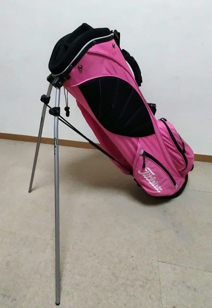 Titleist タイトリスト ゴルフキャディバッグ スタンド型 ピンク
