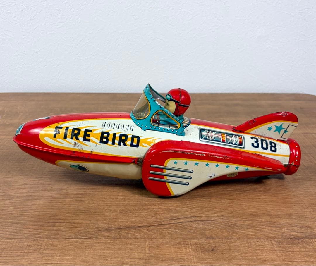 増田屋 モダントーイ ブリキ スペースロケット 昭和レトロ 玩具 マスダヤ 車