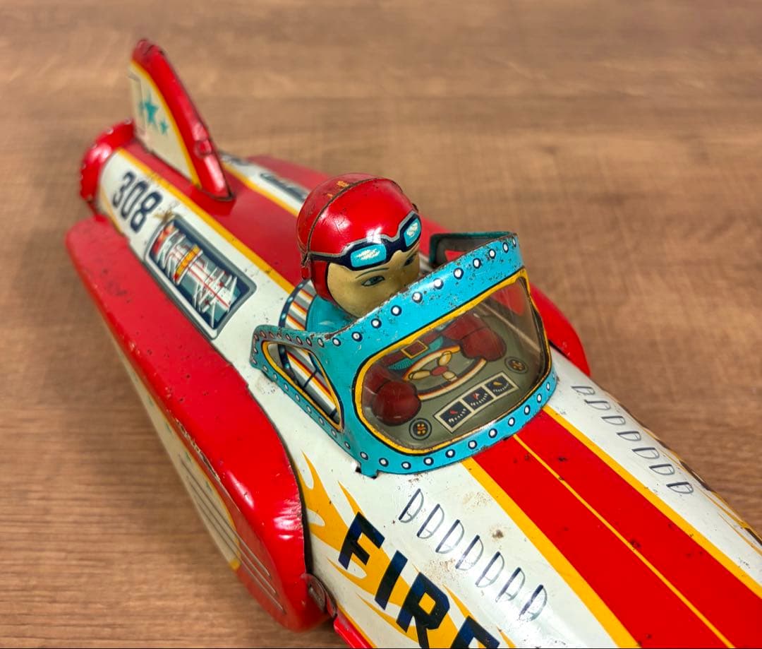 増田屋 モダントーイ ブリキ スペースロケット 昭和レトロ 玩具 マスダヤ 車