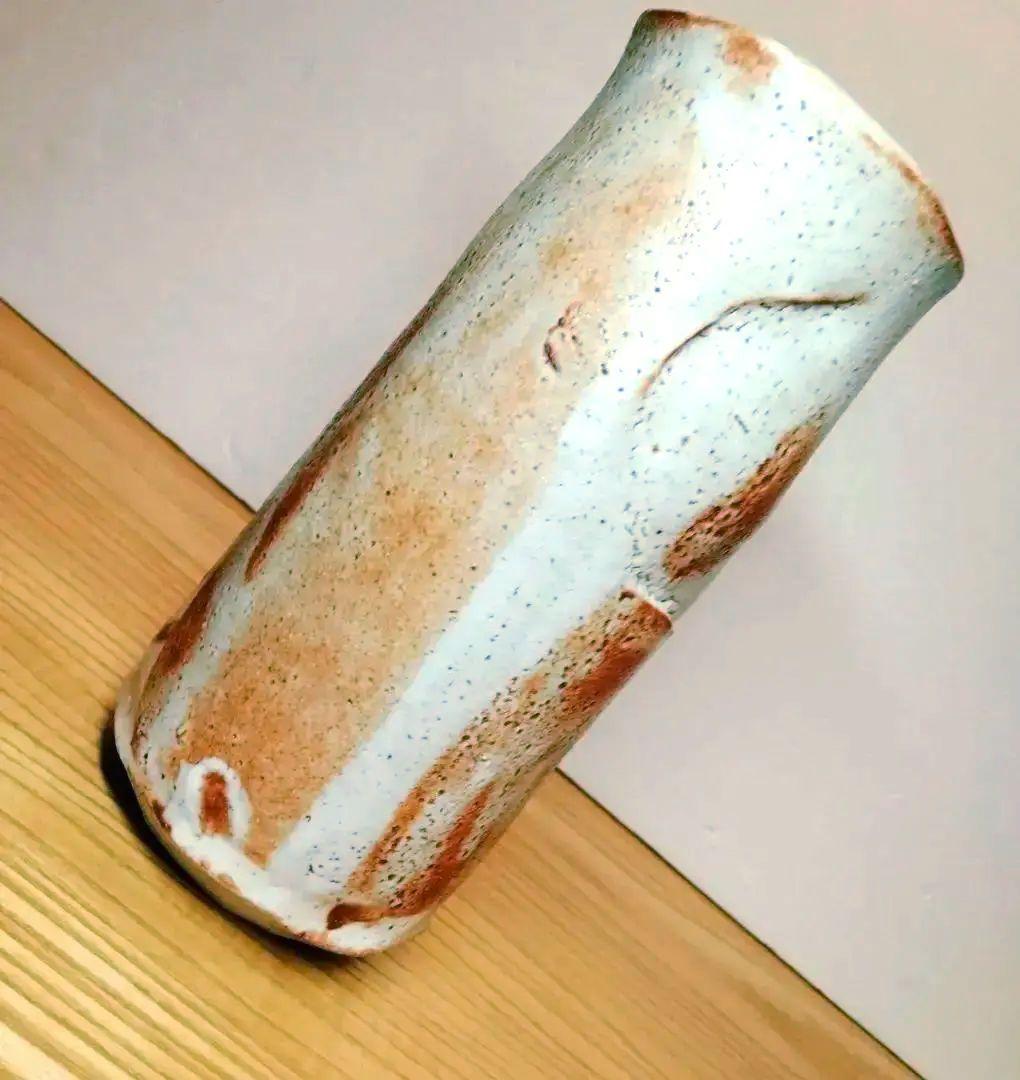 ☆ 人間国宝 加藤卓男 鼠志野花入