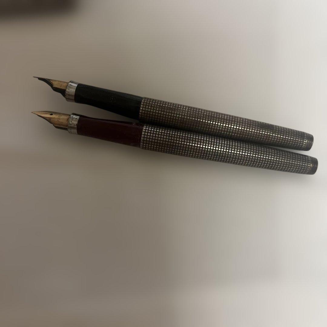 パーカー 万年筆 2本セット メッシュデザイン
