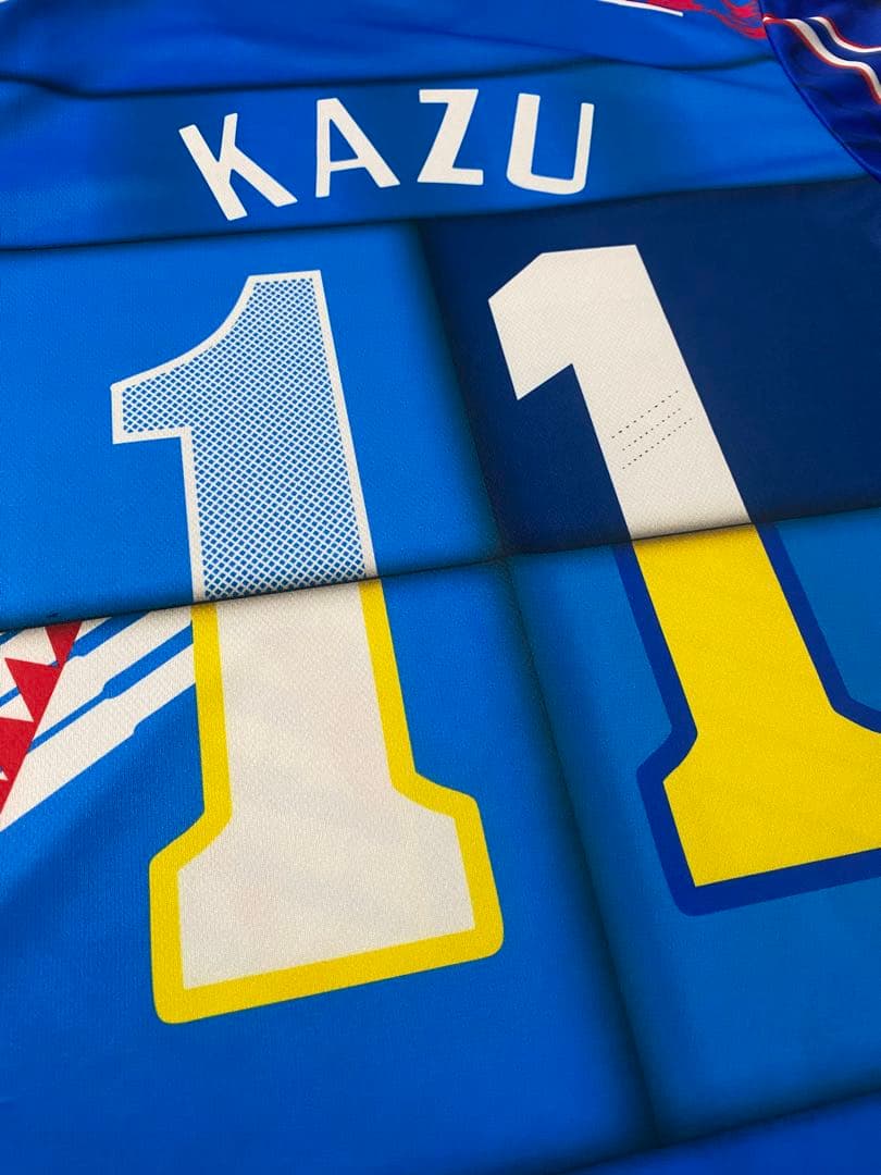 非売品　三浦知良　日本代表　ミックス　ユニフォーム　XLサイズ　カズ