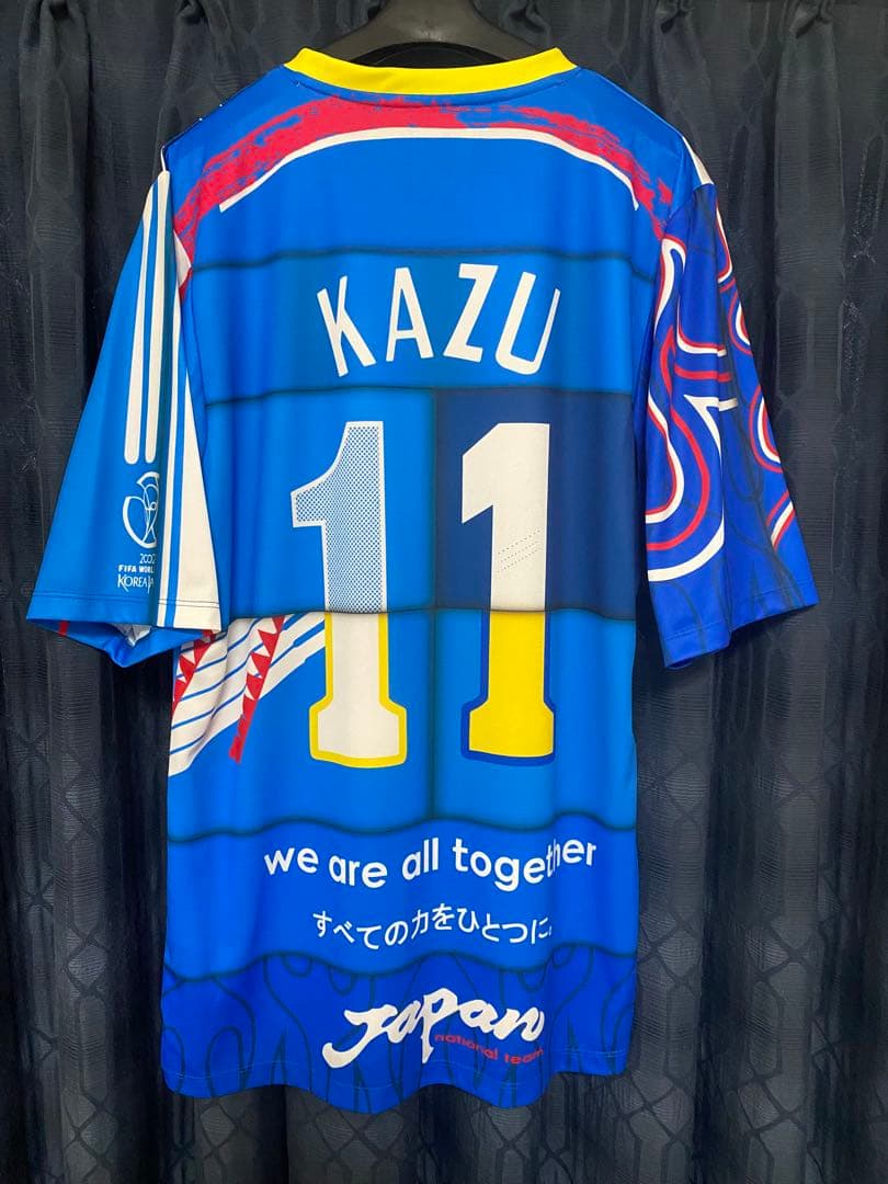 非売品　三浦知良　日本代表　ミックス　ユニフォーム　XLサイズ　カズ