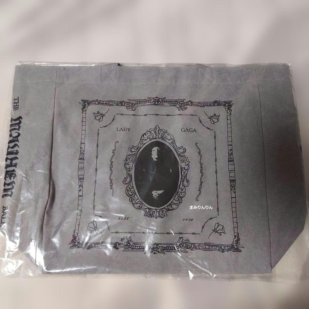 レディー・ガガ ツアーグッズ バッグ グレー エコバッグ トートバッグ メイヘム