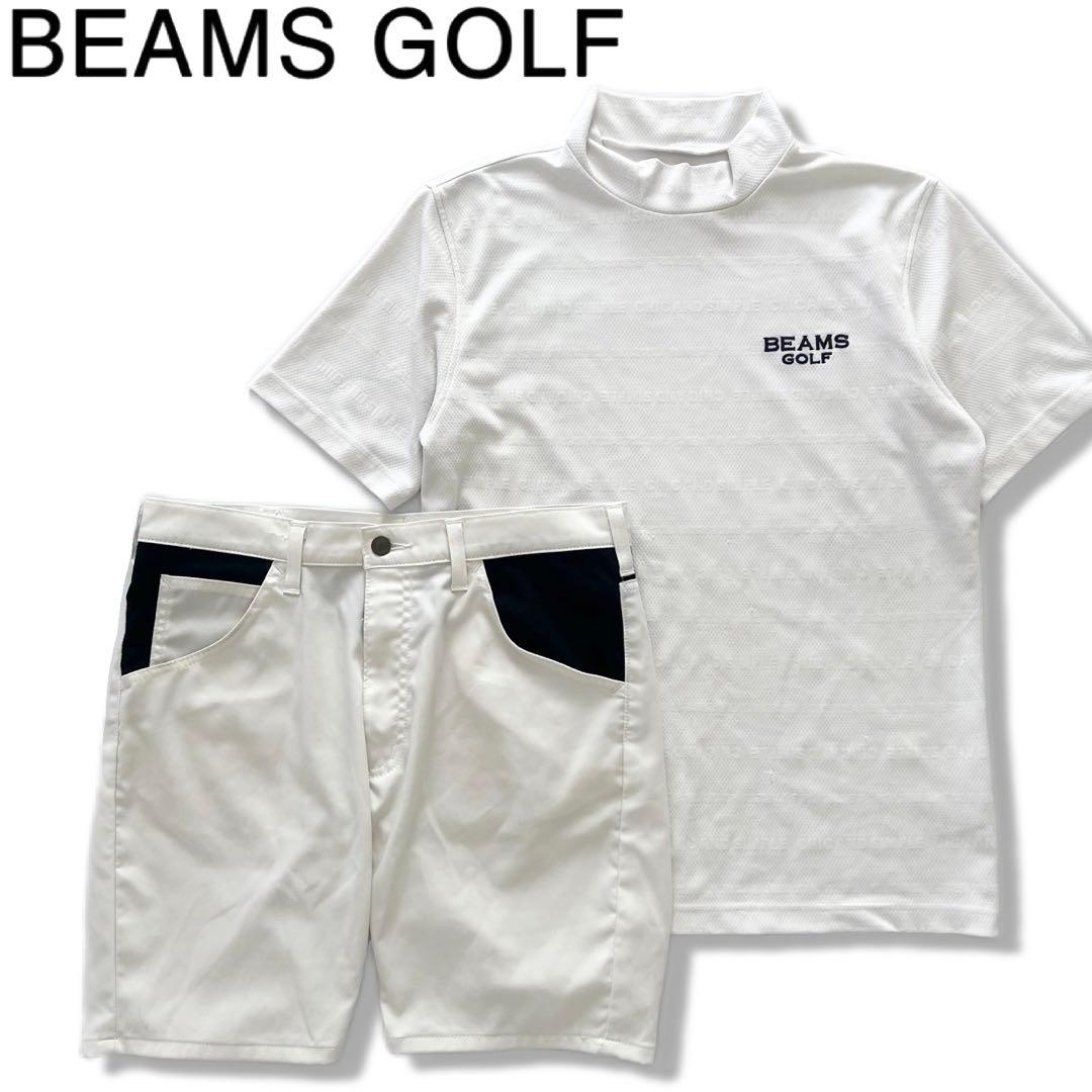BEAMS GOLF ビームスゴルフ　セットアップ　メンズ　総柄　シャツ　パンツ