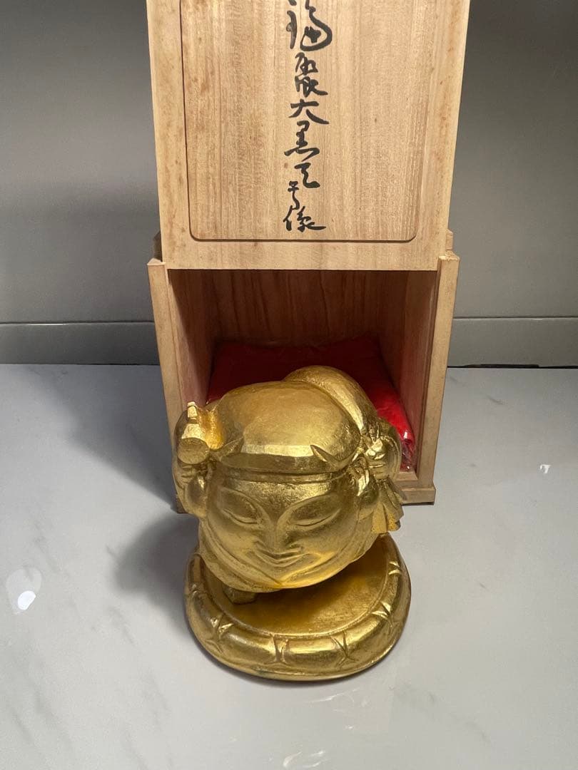 平櫛田中　ブロンズ像　大黒天様　共箱付