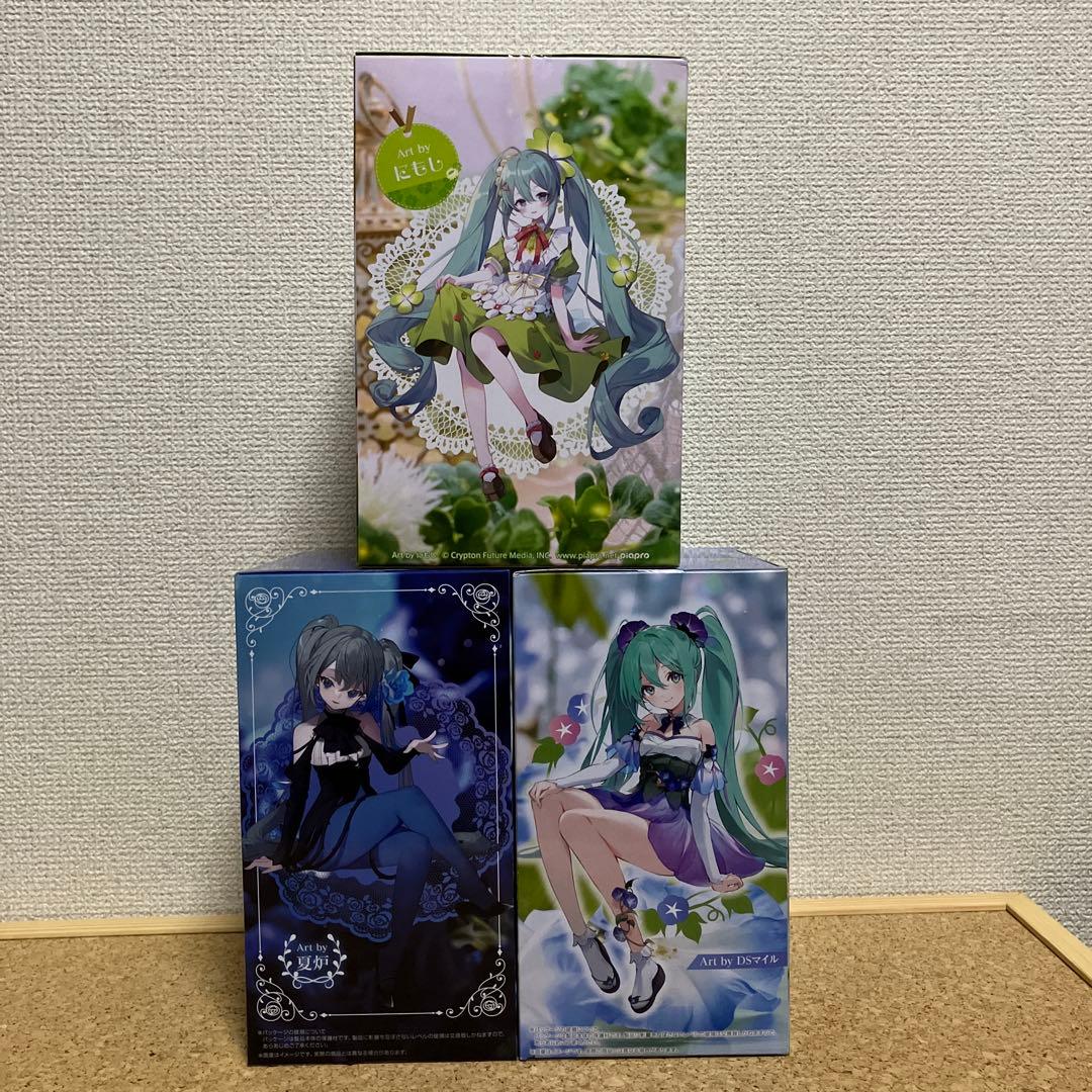 初音ミク　ぬーどるストッパー　青薔薇　朝顔 クローバー　＊3品