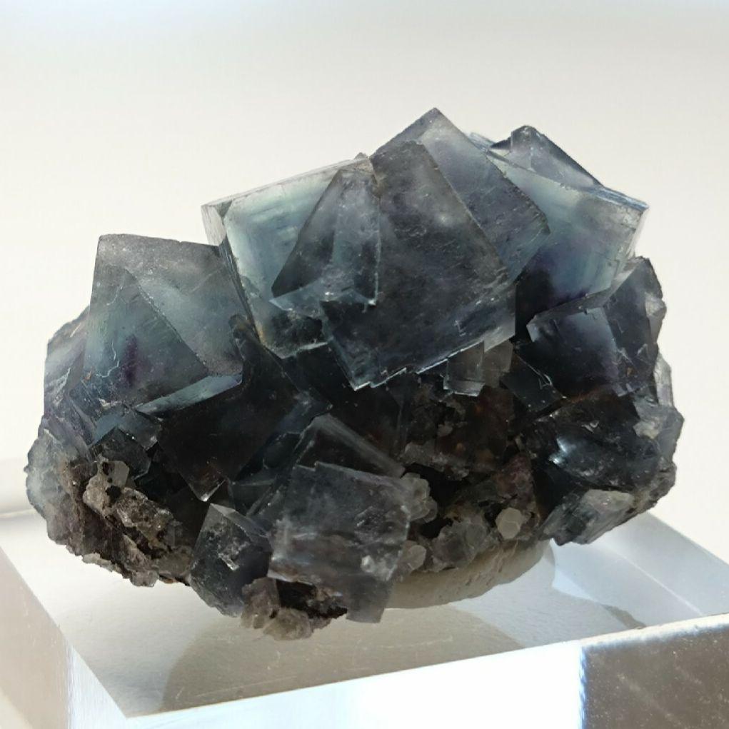 フローライト　クォーツ　オコルス　ナミビア産　鉱物　標本